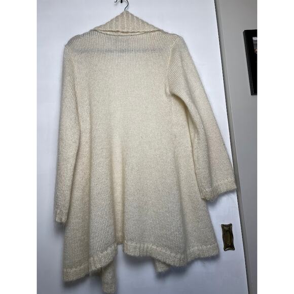 Giorgio Kauten Tricot Cardigan Sweater Womens Size 6 Cream Old Money Classic - Picture 9 of 14